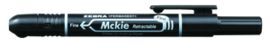 ROTULADOR PERMANENTE ZEBRA MCKIE RETRACTIL NEGRO