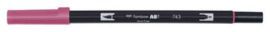 ROTULADOR TOMBOW DUAL BRUSH 743 HOT PINK