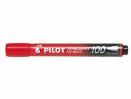 MARCADOR PERMANENTE PUNTA BISELADA SCA-400 ROJO