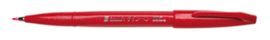ROTULADOR PENTEL TOUCH CON PUNTA DE PINCEL ROJO