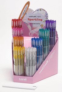 BOLIGRAFO UNI-BALL SIGNO SPARKLING 1,0MM PURPURINA