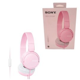AURICULARES DIADEMA SONY MICROFONO ROSA