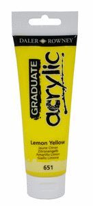 PINTURA ACRILICA GRADUATE 120ML LEMON AMARILLO