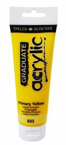 PINTURA ACRILICA GRADUATE 120ML PRIMARY AMARILLO