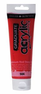 PINTURA ACRILICA GRADUATE 120ML CADMIUM ROJO DEEP