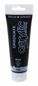 PINTURA ACRILICA GRADUATE 120ML NEGRO