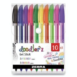 BOLIGRAFO ZEBRA DOODLER´Z NEON FASHION 10 COLORES