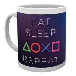 TAZA 320 ML PLAYSTATION EAT SLEEP REPEAT