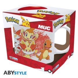 TAZA 320 ML POKEMON INICIALES FUEGO CAJA 2UDS