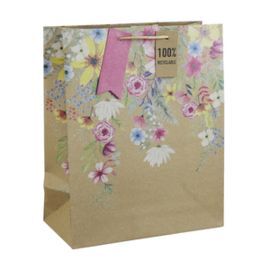BOLSA REGALO ETE FLORAL 26,5X14X33CM