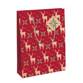 BOLSA REGALO LOVELY HOME RED 26,5X14X33CM