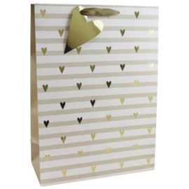 BOLSA CORAZON RAYAS XL GS 33X15X45,5CM