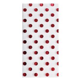 PACK 3 HOJAS PAPEL SEDA 50X70CM LUNAR ROJO FONDO B