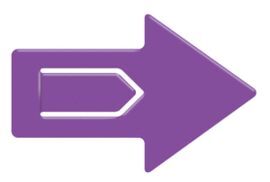 MARCAPAGINAS FLECHA MORADO