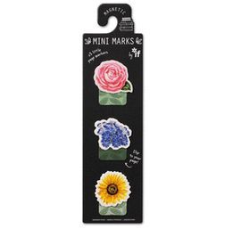 MINI MARCAPAGINAS MAGNETICOS MODELO FLORES