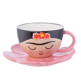 SET DE TAZA Y PLATO FRIDA