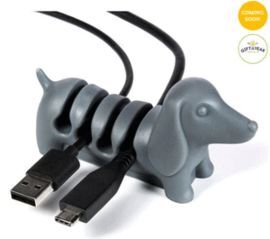ORGANIZADOR DE CABLES KORDKEEPER PUPPY GRIS