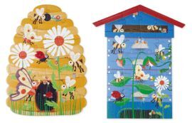 PUZZLE 2X20PCS ABEJAS DOBLE CARA SCRATCH