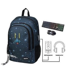 MOCHILA UNKEEPER GAMING 1 CON TECLADO Y RATON