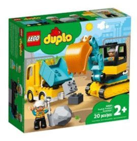 LEGO DUPLO TOWN CAMION Y EXCAVADORA CON ORUGAS