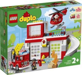 LEGO PARQUE DE BOMBEROS Y HELICOPTERO
