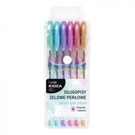 SET DE 6 BOLIGRAFOS DE GEL PERLADOS