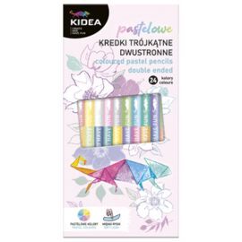 LAPICES DE COLOR PASTEL DE DOBLE EXTREMO 24 COL. K