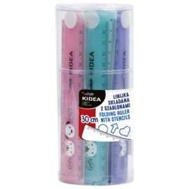 EXPOSITOR 36 UDS REGLA PLEGABLE 30 CM CON PLANTILL