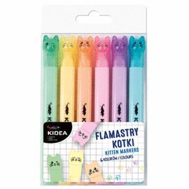 BLISTER ROTULADORES PASTEL CON CAPUCHONES EN FORMA