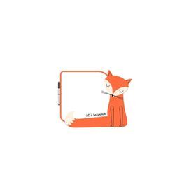 PIZARRA CON ROTULADOR BEBE ZORRO 35X28CM