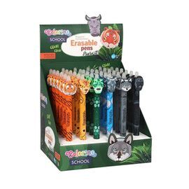 EXPOSITOR 36 BOLIGRAFOS TINTA BORRABLES WILD ZONE