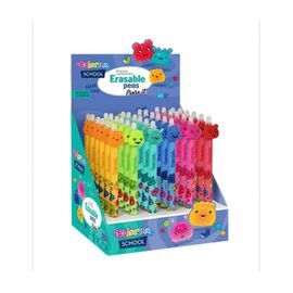 EXPOSITOR 36 BOLIGRAFOS TINTA BORRABLES SQUISHY