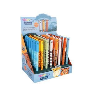 EXPOSITOR 48 BOLIGRAFO BORRABLE ANIMALS SKIN