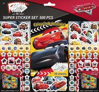 SUPER SET DE 500 PEGATINAS DE CARS 2ªED