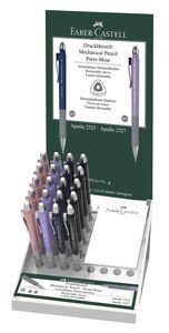 EXPOSITOR 20 PORTAMINAS FABER APOLLO 0.5MM COLORES