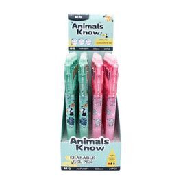 EXP 24 BOLIGRAFO BORRABLE 3-1 ROJO/AZUL/NEGRO ANIM