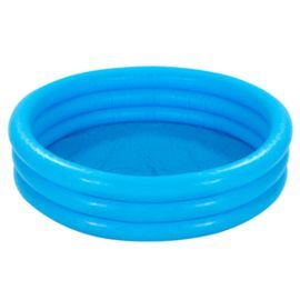 PISCINA HINCHABLE 3 AROS AZUL 114X25CM - 156 L