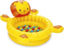PISCINA HINCHABLE LEON 50 BOLAS DE COLORES 111X98X