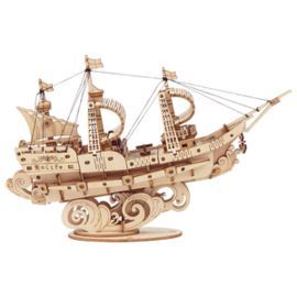 MAQUETA BARCO NAVEGANDO
