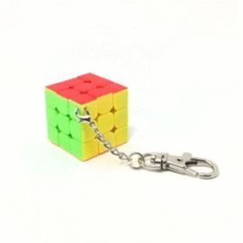CUBO RUBIK QIYI LLAVERO 3X3 PLANO 3 CM
