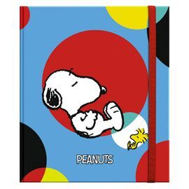 LIBRETA TAPA DURA GRANDE SNOOPY COLORFULL