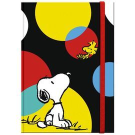 LIBRETA TAPA DURA MEDIANA SNOOPY COLORFULL