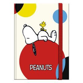 LIBRETA TAPA DURA PEQUEÑA SNOOPY COLORFULL