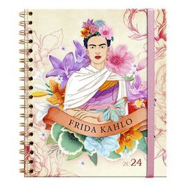 AGENDA ANUAL FRIDA KAHLO ESPIRAL 2024 A5 DP