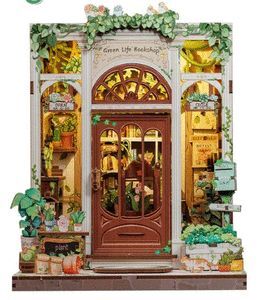 MAQUETA CON LUZ LIBRERIA GREEN LIFE