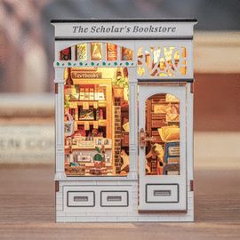 MAQUETA CON LUZ LIBRERIA THE SCHOLAR´S