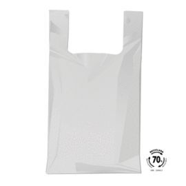 BOLSA CAMISETA 40X50 70  RECICLADO 100 UNIDADES
