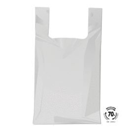 BOLSA CAMISETA 50X60 70  RECICLADO 100 UNIDADES