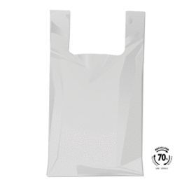 BOLSA CAMISETA 60X70 70  RECICLADO 100 UNIDADES