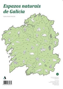 ESPAZOS NATURAIS DE GALICIA:MAPA PARA PINTAR